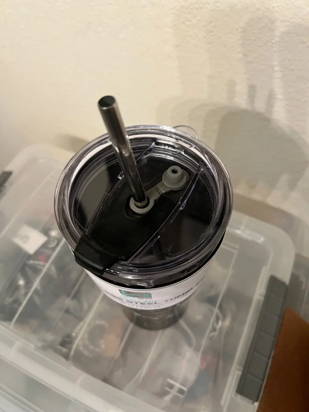 Wellness Black Marble Stainless Steel Tumbler - 30 oz - Picture 2 of 3